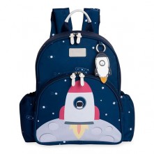 Mochila Kids Azul Marinho Espaço Masterbag