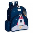 Mochila Infantil Maternidade Para Menino Espaço Azul Marinho Masterbag