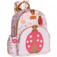 Mochila Infantil Maternidade Para Menina Joaninha Rosa Masterbag