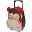 Mochila Rodinha Infantil Para Menino Macaco Skip Hop Marrom