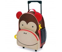 Mochila Rodinha Infantil Macaco Skip Hop Marrom