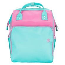 Mochila Maternidade Infantil Rosa e Verde Pimpolho