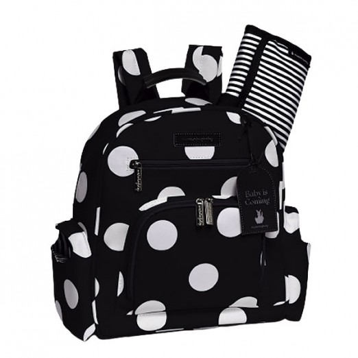 Mochila Infantil Para Maternidade Noah Bubbles Preto Masterbag