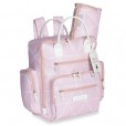 Mochila Infantil Para Menina Urban Manhattan Com Trocador Rosa Masterbag