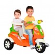 Triciclo Infantil Moto Duo Laranja Calesita De 1 à 3 Anos