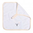 Kit Paninho de Boca Infantil Bordados Karinho Urso 85% Algodão Branco e Creme Papi