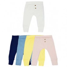 Calça Unissex Canelado Basics Amarela +9m Growup