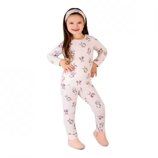 Pijama Infantil Algodão e Modal O Panda 3 Anos Dedeka