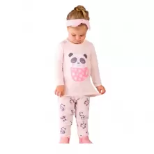 Pijama Infantil Modal Panda 3 Anos Dedeka