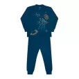 Pijama Infantil Modal Azul Marinho 4 Anos Dedeka