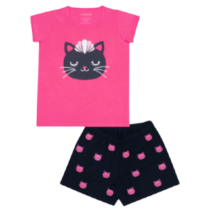 Pijama Infantil Feminino de Calor 4 Anos Dedeka