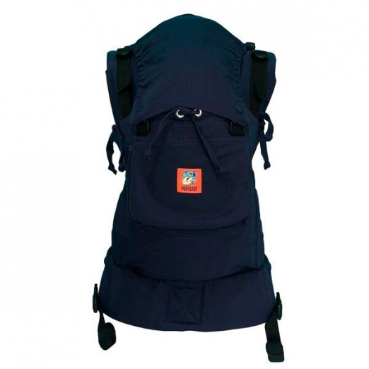 Mochila Ajustável Bebê Colorful Azul Marinho PortBaby