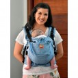 Mochila Ajustável Bebê Colorful Azul Marinho PortBaby