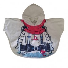 Roupão Poncho Infantil 1 A 3 Meses Chicco