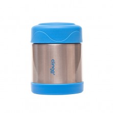 Pote Térmico Infantil Para Alimentos Azul 330ml Clingo