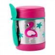 Pote Térmico Infantil Para Alimentos Com Talher Flamingo Skip Hop