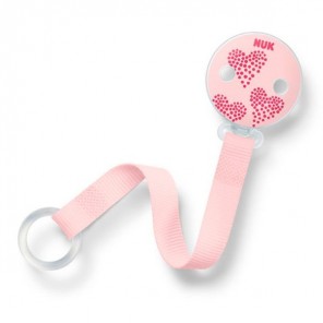 Prendedor de Chupeta Universal Feminino Rosa Nuk