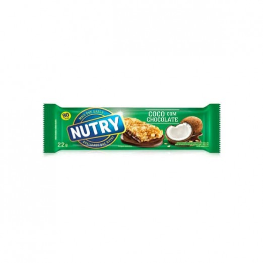 Barra De Cereal Nutry Coco Com Chocolate Unidade 22g