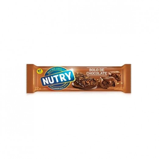 Barra De Cereal Nutry Bolo De Chocolate Unidade 22g