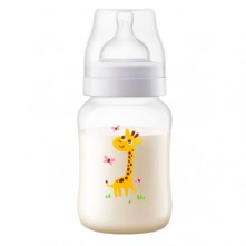 Mamadeira Anticólica Classic Girafa 260ml Avent