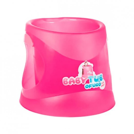 BabyTub Ofurô Infantil Cristal 1 a 6 Anos Rosa