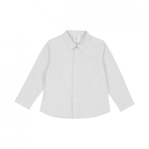 Camisa Social Infantil Masculino Manga Longa Branca 8 Anos Chicco