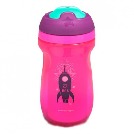 Copo Térmico Infantil Com Bico Menina 260ML Tommee Tippee