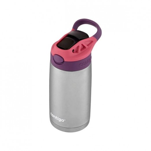 Garrafa Térmica Inox Com Bico Infantil Autospout Rosa 384ML Contigo