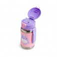 Garrafa Infantil de Aço Inox Para Menina Com Canudo Baleia Narval Rose Skip Hop