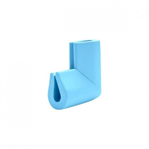 Protetor Para Quina de Mesa de Vidro Formato U Azul Comtac