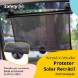 Protetor de Sol para Carro Retrátil Black Safety