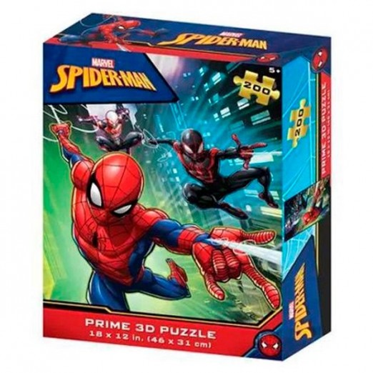 Brinquedo Infantil Quebra-Cabeça Homem-Aranha 3D Multikids 200Pcs