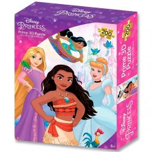 Brinquedo Infantil Quebra-Cabeça Princesas 3D Multikids 