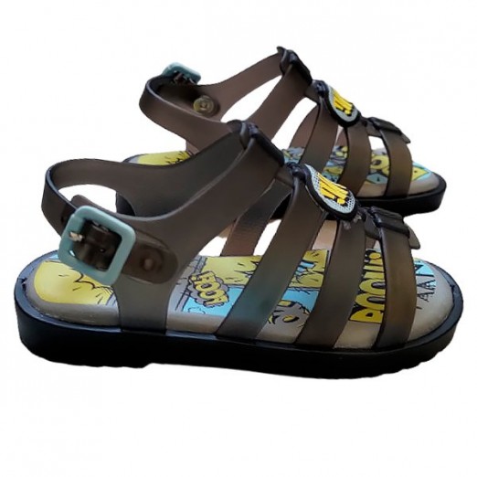 Sandália Infantil Star Led Número 23 Preto Translucido Azul Acqua Wboys