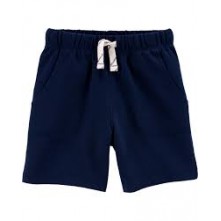 Bermuda Infantil Azul Marinho Lisa Importada Carters