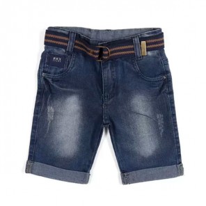 Bermuda Infantil Jeans Escuro 