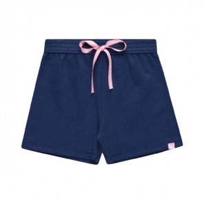 Short Infantil Feminino Azul Marinho 10 Anos Kamylus