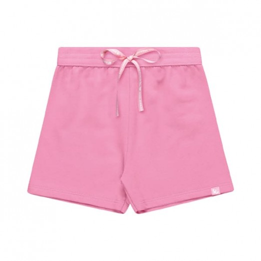 Short Moletinho Infantil Feminino Rosa 6 Anos Kamylus