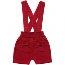 Short Com Alça Infantil Vermelho Tamanho RN Verive