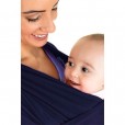 Sling Wrap Infantil Azul Marinho Em Algodão Kababy +3 Meses