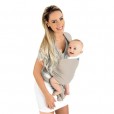 Sling Wrap Infantil Bege Em Algodão Kababy +3 Meses