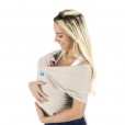 Sling Wrap Infantil Bege Em Algodão Kababy +3 Meses