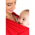 Sling Wrap Infantil Vermelho Em Algodão Kababy +3 Meses