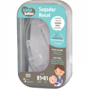 Sugador Nasal Com Estojo  + Bico Extra Sana Babies