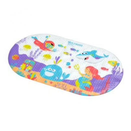 Tapete para banho safe bath fundo do mar - multikids