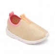 Tênis Infantil Para Menina Fase 03 Slip On Dourado Pimpolho Tamanho 27