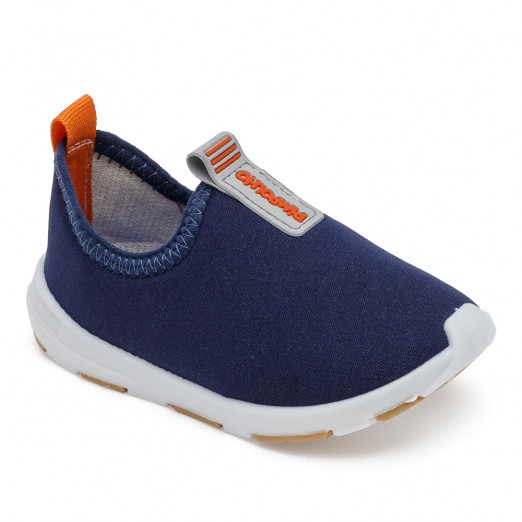 Tênis Para Bebê Fase 03 Azul Marinho Pimpolho Slip On Tamanho 27