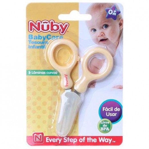 Tesoura De Unhas Para Bebê Rosa Nuby