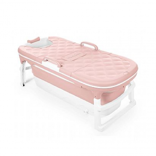 Banheira Dobrável Térmica Extra Grande Rosa A Partir 10 Meses Baby Pil