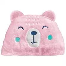 Toalha de Banho Bebe Power Sec Urso Laço Bebê